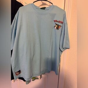 Tom and Jerry Light Blue  T-Shirt